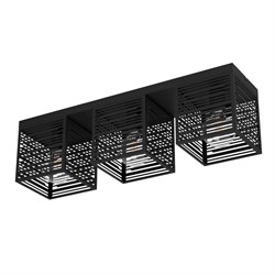 Eglo 900357 Потолочный светильник PIEDRITAS, 3x40W, E27, L730, B180, H205, сталь, черный 900357 - фото 94896