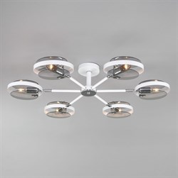 Eurosvet Потолочный светильник в стиле лофт 70121/6 белый a052338 - фото 95000