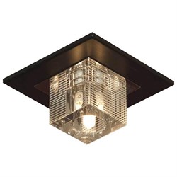 Lussole PROMO 2 Металл Хром / венге Стекло Светильник потолочный G9 5W GRLSF-1307-01 - фото 95003