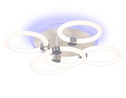 Ambrella Светильник светодиодный потолочный FA3841/4+1 WH белый 70W 3000K-6400K+RGB D538*115 (ПДУ РАДИО 2.4G) FA3841 - фото 95165