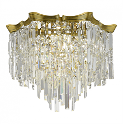 ST LUCE SL1659.302.10 Светильник потолочный Латунь/Прозрачный E14 10*60W SL1659.302.10 - фото 95320