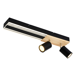 F-Promo 4437-2C, потолочный светильник, L500xW80xH175, 2xGU10x50W, excluded + LEDx8W, 800LM, 4000K, included 4437-2C - фото 95624