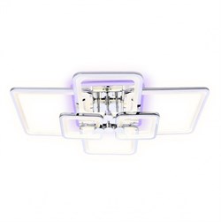 Ambrella Потолочный светодиодный светильник с пультом FA5307/4+2 CH хром 176W 800*550*140 (ПДУ РАДИО 2.4G) FA5307 - фото 95695
