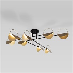 Eurosvet 70148/8 / потолочный светильник/ черный/золото a062043 a062043 - фото 95715