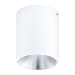 Eglo Светильник LED потолочный POLASSO, 1х3,3W (LED), Ø100, белый, серебряный 94504 - фото 95720