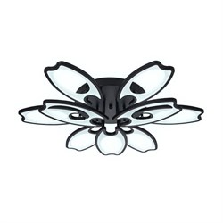 Ambrella Потолочный светодиодный светильник с пультом FA581/6+3 BK черный 162W 700*640*120 (ПДУ РАДИО 2.4G) FA581 - фото 95818