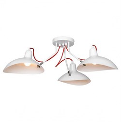 Lussole LOFT Металл Белый /  Металл Светильник потолочный E27 10W GRLSP-8126 - фото 95878