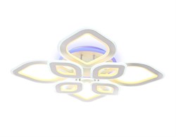 Ambrella Потолочный светодиодный светильник с пультом FA8844/4+4 WH белый 3000K/4200K/6400K 190W 770*770*120 (ПДУ РАДИО 2.4G) FA8844 - фото 96120