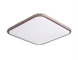 Ambrella Потолочный светодиодный светильник с пультом FF76 WH/CF белый/кофе 72W+30W 490*490*60 (ПДУ ИК) FF76 - фото 96210