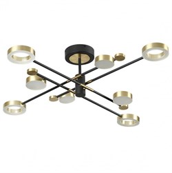 Odeon Light 4321/63CL MIDCENT ODL22 121 металл/черный с бронзой Потолочный светильник IP20 LED 63W DENZEL 4321/63CL - фото 96305