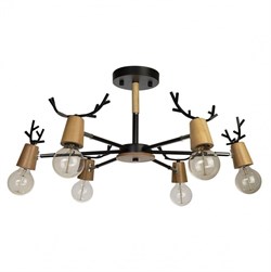 LOFT IT 10024/6 Black Светильник потолочный SVEN, шт 10024/6 Black - фото 96420