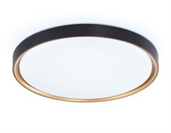 Ambrella Потолочный светодиодный светильник FZ1249 BK/GD черный/золото IP54 45W 5000K D480*60 (Без ПДУ) FZ1249 - фото 96509