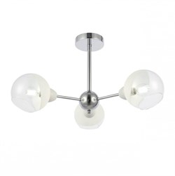 Evoluce SLE102702-03 светильник потолочный Хром/Прозрачный, Матовый никель E14 3*40W SLE102702-03 - фото 96579