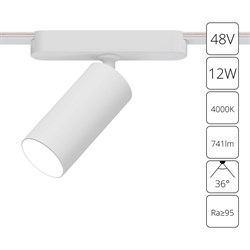 Arte Lamp A6158PL-1WH СВЕТИЛЬНИК ПОТОЛОЧНЫЙ RAPID 48В 12Вт 741kv 4000К 95+ 36° A6158PL-1WH - фото 96589