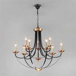Eurosvet Подвесная люстра в стиле лофт 60098/9 черный a045217 - фото 97048