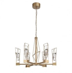 ST Luce SL815.203.06 Люстра подвесная Матовое золото/Матовое золото, Прозрачный LED 6*8W 4000K SL815.203.06 - фото 97080