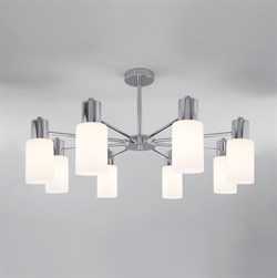 Eurosvet Потолочная люстра со стеклянными плафонами 70160/8 хром a057110 - фото 97286