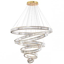 Odeon Light 5015/260L L-VISION ODL23 427 золотой/прозрачный металл/хрусталь Люстра LED 260W 4000K 30600Лм VEKIA 5015/260L - фото 97349