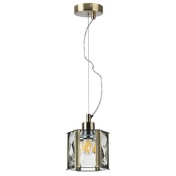 Lightstar 722013 Люстра LIMPIO 1х40W E27 БРОНЗА/ПРОЗРАЧНЫЙ 722013 - фото 97351