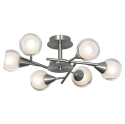 Lussole LGO Металл Никель /  Стекло Люстра E14 GRLSP-0141 - фото 97385