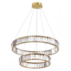 Odeon Light 5015/60L L-VISION ODL23 427 золотой/прозрачный металл/хрусталь Люстра LED 60W 4000K 7140Лм VEKIA 5015/60L - фото 97404