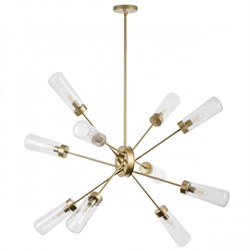 Lightstar 690103 (MD22506-10A ) Люстра CROTONE 10х40W E14 ШАМПАНЬ/ЗОЛОТО/ПРОЗРАЧНЫЙ (в комплекте), шт 690103 - фото 97605