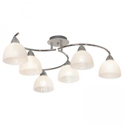 Lussole PROMO 2 Металл Хром /  Стекло Люстра E27 60W LSF-1603-06 - фото 97662