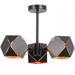 ST LUCE SL258.402.03 Люстра потолочная  Черный/Черный, Золото E14 3*40W SL258.402.03 - фото 97940