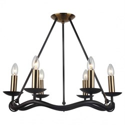 Lussole LGO Металл Коричневый / бронзовый Без плафона Люстра E14 GRLSP-0212 - фото 98033