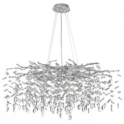 Odeon Light 4970/12 HALL ODL24 523 матов.серебристый/алюмин./хрусталь Люстра G9 12*40W DELICA 4970/12 - фото 98123