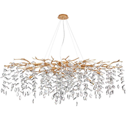 Odeon Light 4969/14 HALL ODL24 521 античн.бронза/алюмин./хрусталь Люстра G9 14*40W DELICA 4969/14 - фото 98172