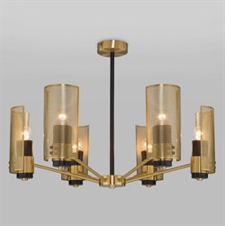 Eurosvet Потолочная люстра с металлическими плафонами 70139/6 латунь a057940 - фото 98201
