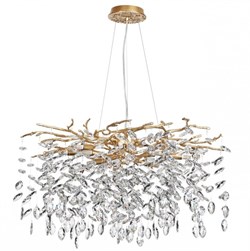 Odeon Light 4969/10 HALL ODL24 521 античн.бронза/алюмин./хрусталь Люстра G9 10*40W DELICA 4969/10 - фото 98204