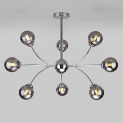 Eurosvet Потолочная люстра со стеклянными плафонами 30179 хром a057445 - фото 98283
