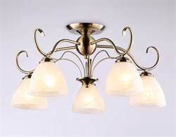 Ambrella Потолочная люстра TR3046/5 SB/FR бронза/белый матовый E27/5 max 40W D595*285 TR3046 - фото 98324