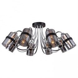 Lussole LGO Металл Хром / черный Стекло Люстра E14 40W LSP-8085 - фото 98333