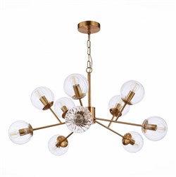 Evoluce SLE220803-10 люстра подвесная Латунь/Прозрачный E14 10*40W SLE220803-10 - фото 98368