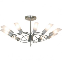 Lussole PROMO 2 Металл Никель /  Стекло Люстра E14 40W LSA-2813-10 - фото 98687