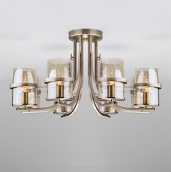 Eurosvet Потолочная люстра со стеклянными плафонами 60085/8 античная бронза a043712 - фото 98872