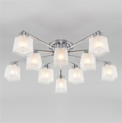 Eurosvet Потолочная люстра со стеклянными плафонами 30162 хром a047322 - фото 98944