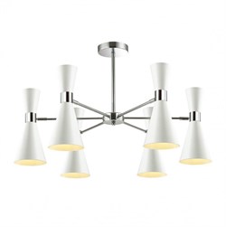 Lumion 3661/6C LN18 000 хром/матовый белый Люстра потолочная E14 6*60W 220V QUINN 3661/6C - фото 99094