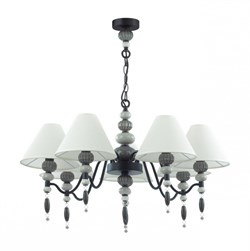 Odeon Light 4896/7 MODERN ODL_EX23 25 черный матов./серый/молочный металл/керамика/ткань Люстра E14 7*40W SOCHI 4896/7 - фото 99346