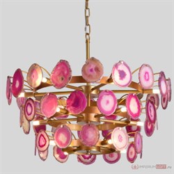 ImperiumLoft Люстра Agate Burst Chandelier 3 Round pink D70 74967-22 - фото 99411