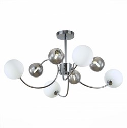 Evoluce SLE220912-08 люстра потолочная Хром/белый, Дымчатый G9 8*5W SLE220912-08 - фото 99466