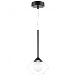 Lightstar 801202 Люстра VETRO 1х6W(led) G9 ЧЕРНЫЙ/ПРОЗРАЧНЫЙ 801202 - фото 99532