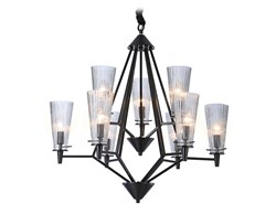 Ambrella Подвесная люстра со сменной лампой TR3238/6+3 BK черный E14/9 max 40W D730*720 TR3238 - фото 99625