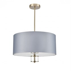 Lumion 8108/5C MODERNI LN25 латунь титаниум/серый, металл/текстиль/стекло Люстра потолочная E14 5*40W 220V DAMONA 8108/5C - фото 99915