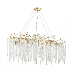 Odeon Light 5005/12 HALL ODL23 487 золотой/прозрачный металл/хрусталь Люстра G9 12*40W BANCHE 5005/12 - фото 99939