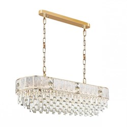 Odeon Light 5070/14 HALL (В 2-Х КОРОБКАХ) ODL24 499 золото/прозрачный/матовый/металл/хрусталь/стекло Люстра E14 14*40W FIESTA 5070/14 - фото 99951