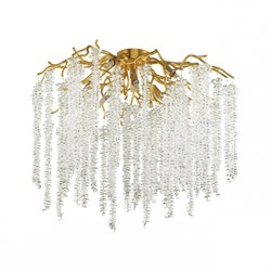 Odeon Light 5005/8C HALL ODL23 487 золотой/прозрачный металл/хрусталь Люстра потолочная G9 8*40W BANCHE 5005/8C - фото 99991